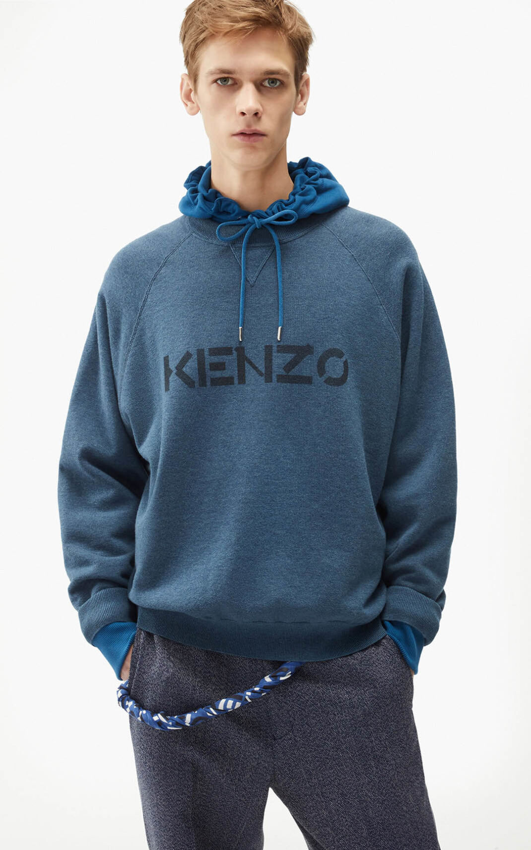 Jerseys Kenzo logo Hombre Azules CRA837640